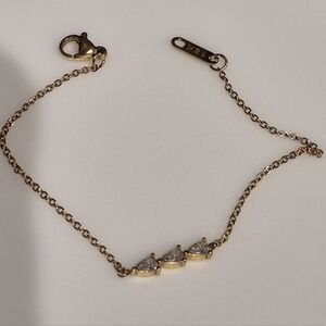 18k Gold/CZ bracelet